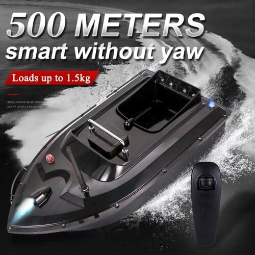 Outdoor 500M Remote Control Boat Fishing Lure Boat Dual Motor Fish Finder Ship Wireless Bait Casting Yacht With LED Night Light