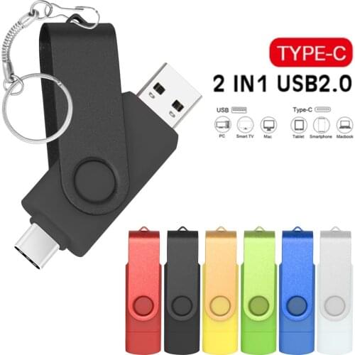 Custom Logo Colorful OTG 2.0 USB Flash Drive 8GB 16GB 32GB 64GB USB Stick Pen Drive High Speed Pendrive for Smart Phone/Laptop