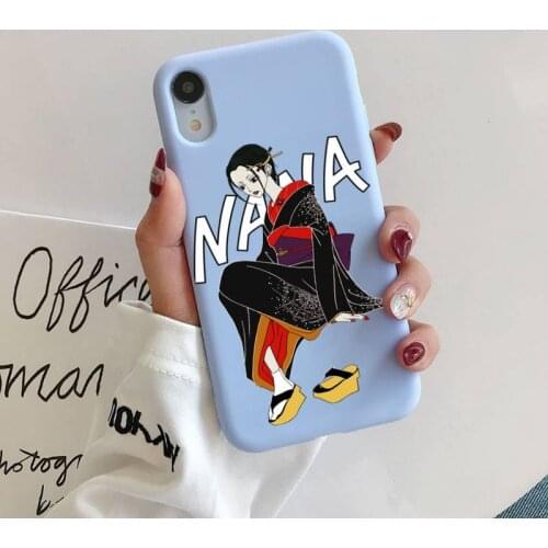 YNDFCNB NaNa osaki Phone Case for iphone 11 Pro Max X XS Max XR Candy Color Soft Cover For iPhone 7 8 6 6S Plus Funda Cases