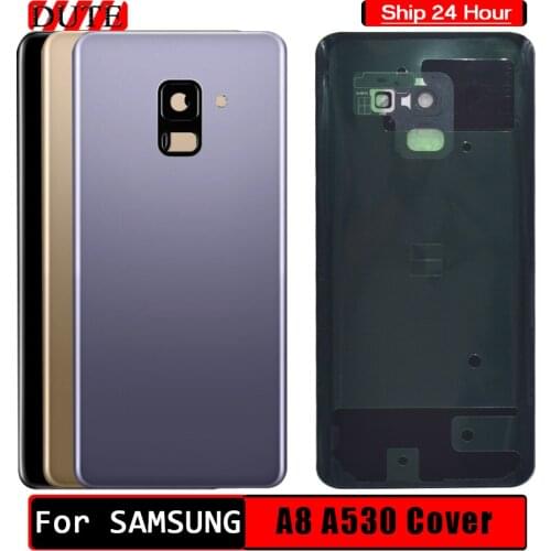 For Samsung Galaxy A8 2018 Back Battery Cover A530 SM-A530N Replacement Parts For Samsung A530 Rear Housing Cover + Camera Lens