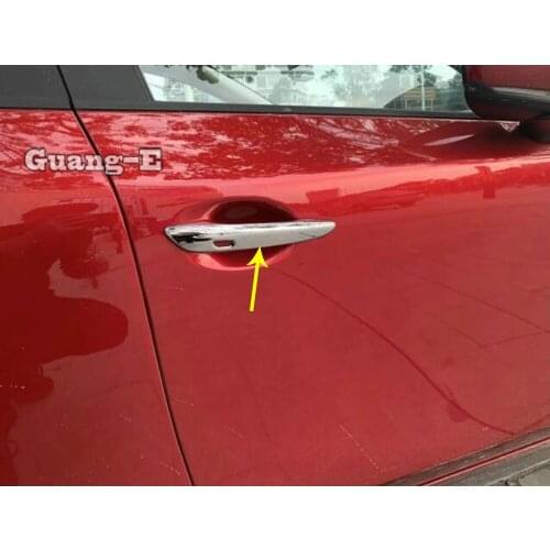 For Mazda CX-30 CX30 2020 2021 Car Body Cover Styling Sticker Frame Panel Lamp Trim Door Handle Armrest Handrail 4pcs