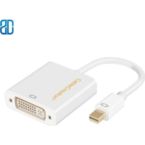 Active Mini DP to DVI, Mini DisplayPort (Thunderbolt 2) to DVI Adapter Support Eyefinity Compatible with MacBook Pro, Mac Mini