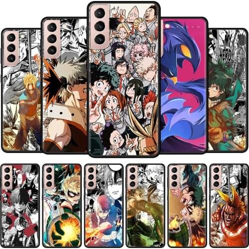 My Hero Academia Deku Mobile Phone Case For Samsung Galaxy S20 FE S21 Ultra 5G S10 Plus S8 S9 S10e Black Soft TPU Cover Coque