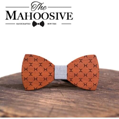 Wood Cravat Gravata Male Marriage Wedding Bow Ties Gift for Men Butterfly Mahoosive Bowties Groom Normal Mens Geometric Fashion