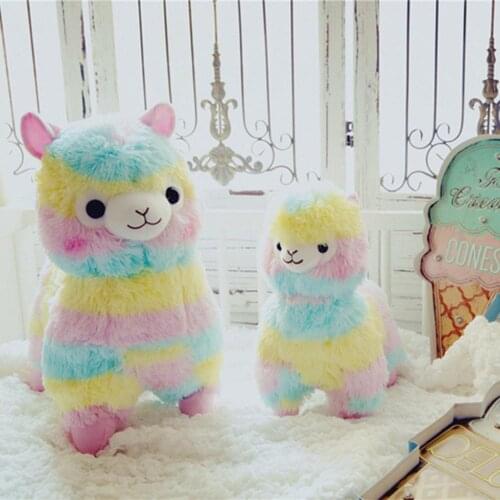 Children Cute Alpaca Plush Toy Soft Stuffed Animal Kids Doll Pillow Stuffed Animal Children Soft Stuffed Animal Toys