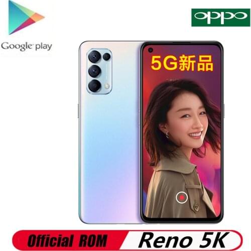 DHL Fast Delivery Oppo Reno 5K 5G Cell Phone 6.43" 90HZ 12GB RAM 256GB ROM 64.0MP 65W Super Charger Face ID Snapdragon 750G