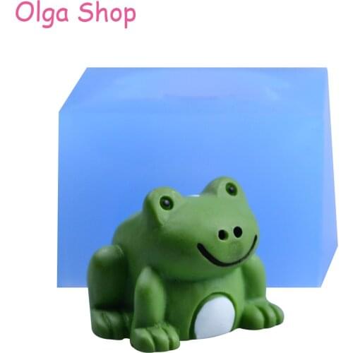 DYL790 Frog Silicone Mold Candy Chocolate Cake Decoration Fondant Resin Polymer Clay Pendant Jewelry Candle Soap Handmade