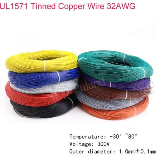 UL1571 Electronic Wire 26/28/30/32AWG Tinned Copper Circuit Board Connecting Wire Multiple Color