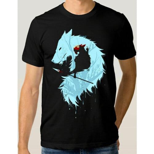 Princess Mononoke Anime T-Shirt Tee All Sizes Vintage Men Gift Tee Cotton Tshirt Hip Hop Tees Harajuku Streetwear