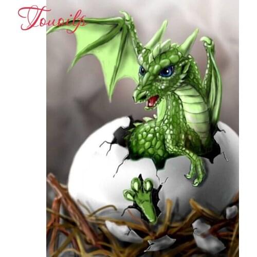 TOUOILP Full Square/Round Drill 5D DIY Diamond Painting "Dragon baby" Embroidery Cross Stitch Mosaic Home Decor Gift