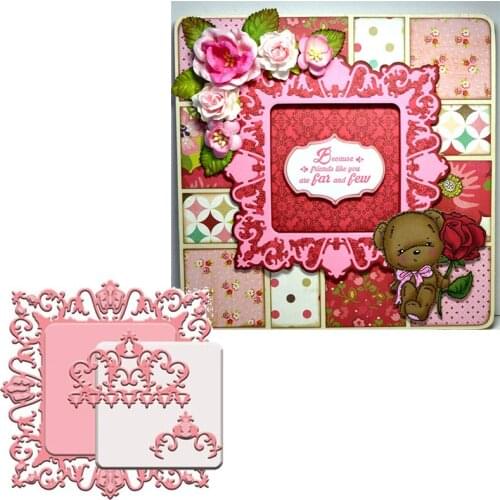 Crown Decoration Frame Die Cuts For Cards Making Frame&Decoration dies scrapbooking metal cutting dies 2020