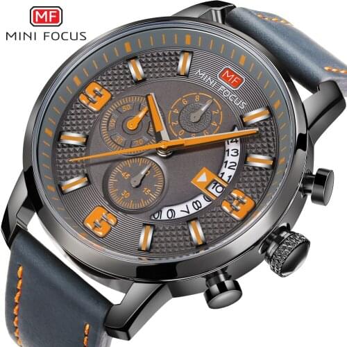 MINI FOCUS Top Luxury Brand Quartz Mens Watches Multifunctional Sports And Leisure Watch Military Chronograph Male Clock