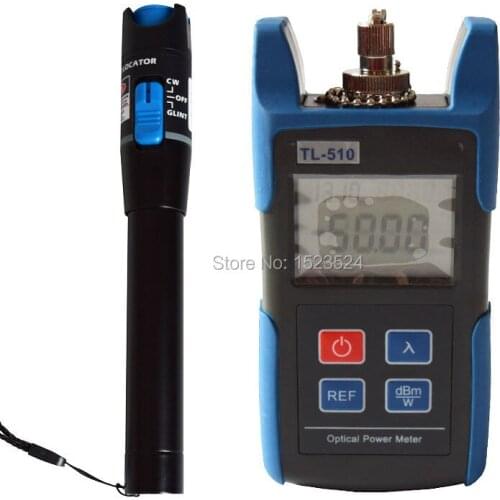 TL510C -50~+26dB FC SC Connector Mini Optical Power Meter with TL532 Visual Fault Locator Cable Tester 1mw
