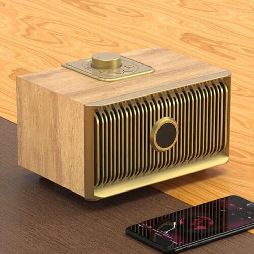 New Magic V5 Wooden Retro Home Bluetooth Speaker Mobile Phone Outdoor Wireless Bluetooth Audio Machine Wireless Table Audio