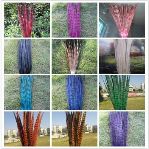 Wholesale 10 pcs beautiful pheasant feathers 18-20 inch / 45-50 cm feathers decoration can choose from a variety of colors