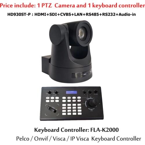 PTZ Keyboard Vmix Controller IP Visca Video Conference 30x Zoom HDMI SDI Live Streaming Broadcast Camera