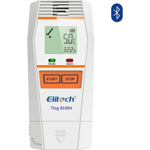 Elitech Tlog B100H Temperature and Humidity Data Logger Wireless Reusable Temperature Recorder PDF Report 32000 Points