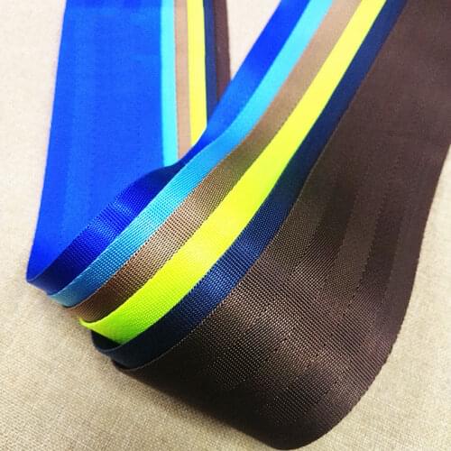 Grey Blue Red Grey Silver Strengthen Seat Webbing Fabric DIY Racing Car Seat Safety Belts Harness Webbing Straps Backpack Parts