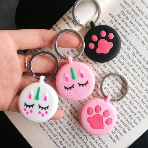 Silicone Protective Case Finder Dog Cat Collar Loop For Airtags case Locator Tracker Anti-lost Device