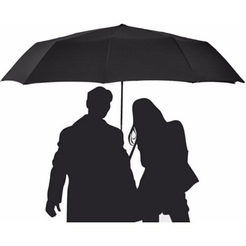Wind Resistant Fully Automatic Umbrella 3 Folding 10 Bones Windproof Sunny Rain Umbrellas For Men and Women Male Parasol