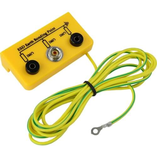 MULTICOMP PRO MP004348 Earth Bonding Bracket, 2 x 4 mm Banana, 1 x 10 mm Stud