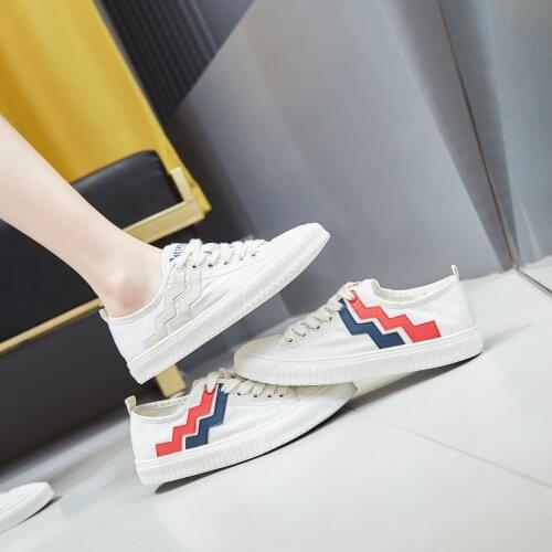 Platform Shoes Womens Sneakers Flats Sapato Feminino Genuine Leather Lace-Up Round Toe Running Shoes