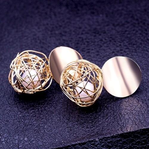 2018 ball Geometric earrings For Women Round Dangle Earrings Drop modern art fashion jewelery statement earrings