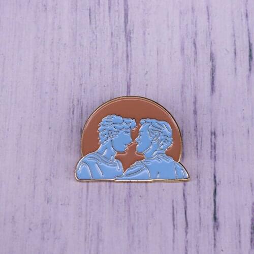 Speak Or Die Enamel Pin Call Me By Your Name Brooch Peachy Boy Badge