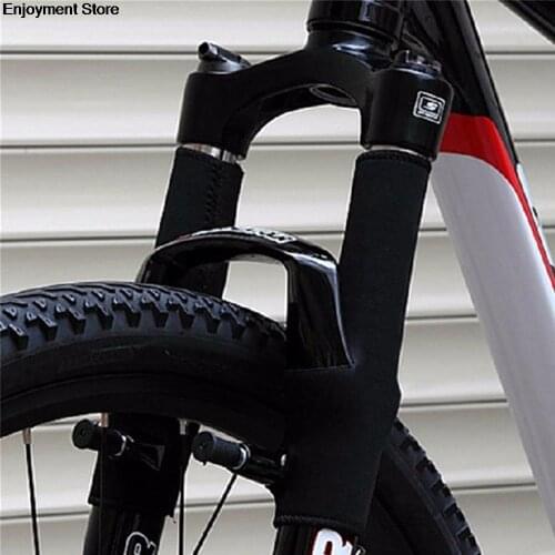 1 Pair Black Bicycle Frame Chain Protector Cycling Mountain Bike Stay Front Fork Protection Guard Protective Pad Wrap Cover