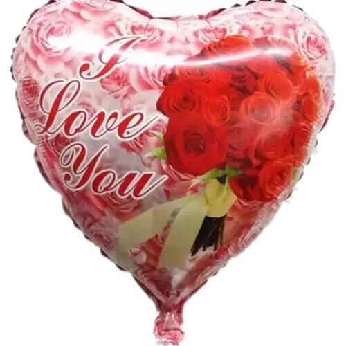 1PCS Birthday Party Rose love you heart wedding balloon Decoration films balloon wholesale childrens toys