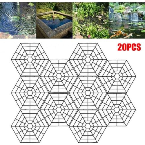 20pcs Floating Pond Protectors Plastic Net Fish Guard Grid Cover for Birds Pests ALI88