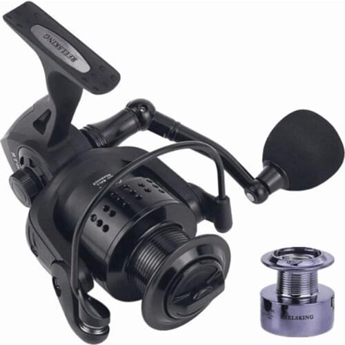 2018 Free Shipping 2000-7000 Series 13BB Spinning Fishing Reel Max Drag 12KG Metal Carp Fishing Spinning Reel +Spare spool