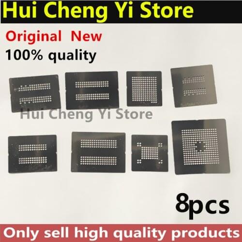 8pcs Directly Heat BGA Reballing Stencil Template for Memory RAM DDR1 DDR2 DDR3 DDR5