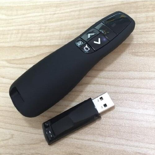 Free Shipping New for Logitech Remote Control R400 2.4g Rf Mini Wireless Laser Pointer Presenter with Led Red Laser