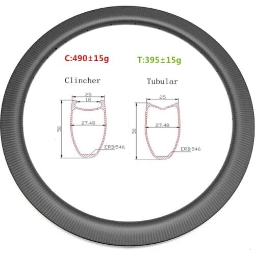 700c carbon rim 50x25mm clincher or tubular road bicycle wheel 24/28 holes disc carbon wheel matte/glossy