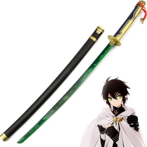 Katana Seraph of The End Owari No Serafu Yuichiro Hyakuya Sword Black Demon Asuramaru Cosplay Prop for Halloween No Sharp