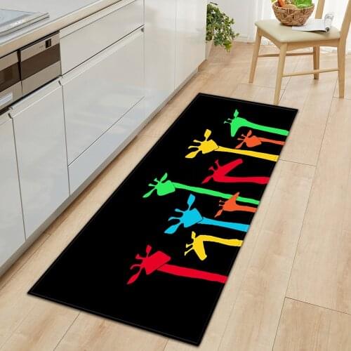 Kitchen Mat Entrance Doormat Home Bedroom Living Room Childrens Floor Decoration Rug Bathroom Hallway Balcony Anti-Slip Carpets