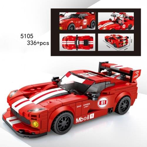 Hot City mini vehicle racing building block racers figures Dodge Viper muscle sport car bricks educational toys for kids gifts