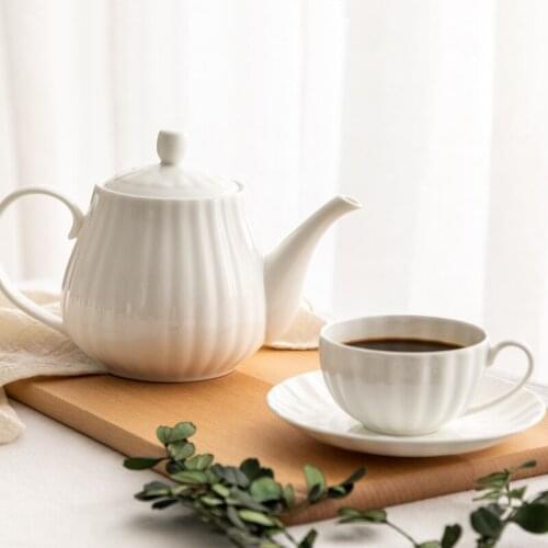 European-style small luxury Nordic simple ceramic home coffee set dish bone China English afternoon tea cup