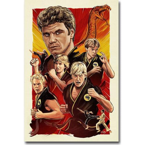 MQ3845 Cobra Kai American Classic TV Series Show Vintage Movie Film Art Poster Silk Light Canvas Home Decor Wall Picture Print