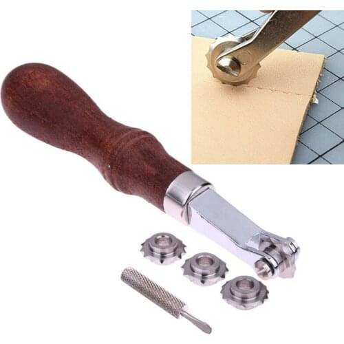 DIY Leather Tools Craft Spacer Embossing System Set Leathercraft Spacing Wheel Punching Punch Tool for Leather