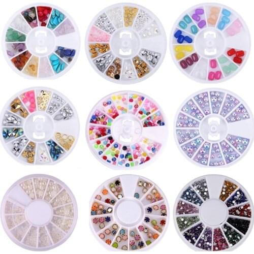 AY New Mixed Color Nail High Quality Rhinestones Stones Makeup Beauty Decoration Crystals Accessories Woman Makeup Tools 2020