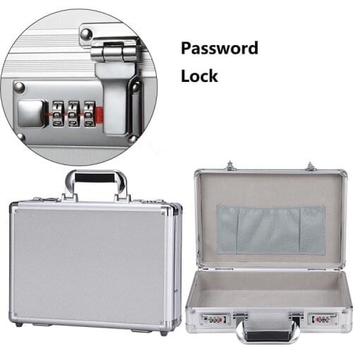 Document, Certificate Aluminum Portable Key/ Password Safe Security Storage Boxes For Travel Household Family Invisible Cash Box