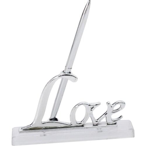 Hot Sale Wedding Guest Pen and Holder Set Guest Signature Signing Set for Wedding Ceremony Bridal Decoration Supplies