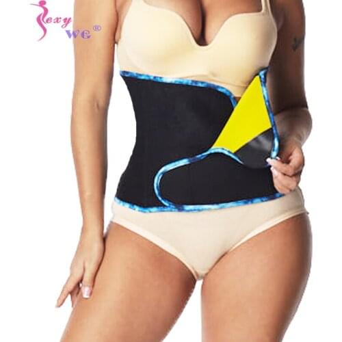 SEXYWG Neoprene Sauna Band Waist Trainer belt for Women Waist Trimmer Weight Loss Slimming Body Shaper Sports Workout shaperwear