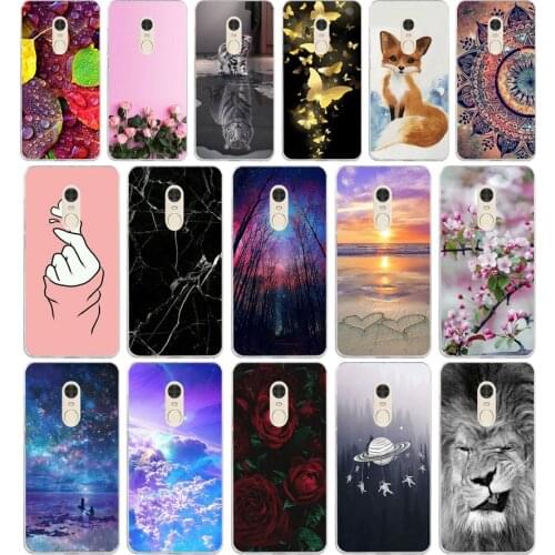 A Silicone case For Coque Xiaomi Redmi 5 plus Case Back Cover For Xiaomi Redmi 5 plus Phone Cases
