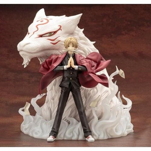 Japan Artfx J Natsumes Book of Friends Takashi Natsume & Madara PVC Action Figure Japanese Anime Figure Model Toys Doll Gift