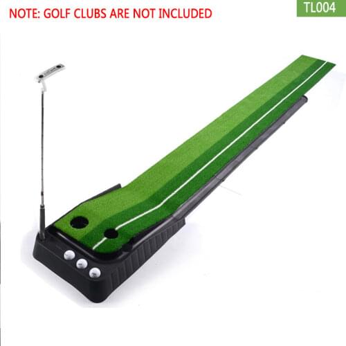 Golf Putting Green Mat 3M with Ball Return 2 Holes Mini Golf Game Practice Equipment for Home Office Backyard Indoor Outdoor Use