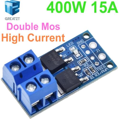 GREATZT 15A 400W MOS FET Trigger Switch Drive Module PWM Regulator Control Panel for arduino