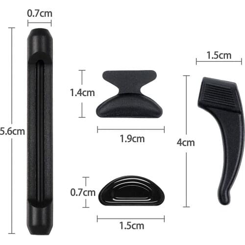 16 Pairs Silicone Glasses Ear Hooks And Nose Pads Confortable Anti-Slip Ear Hooks And Thin Nose Pads For All Kinds Of Glasses